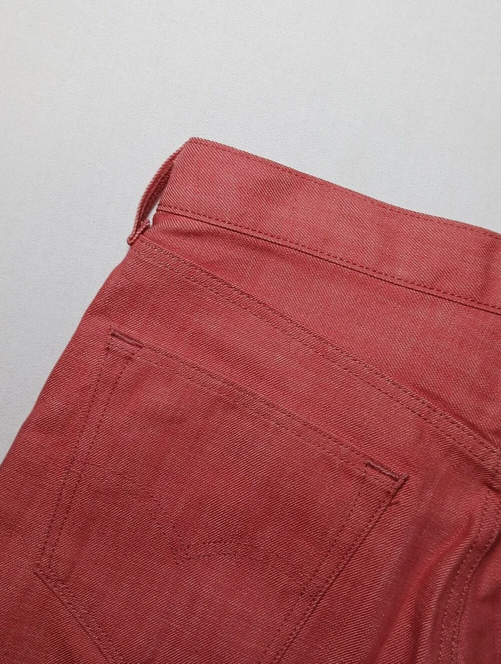 Levi's 501 Mens White Oak Cone Denim Jeans 33X32 Coral NWT Button Fly